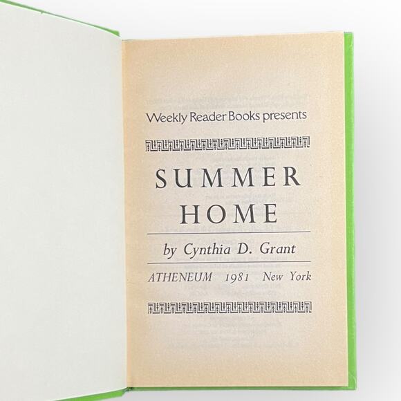 Summer Home by Cynthia D. Grant Vintage 1981 Weekly Reader Hard Cover Book - Picture 10 of 16